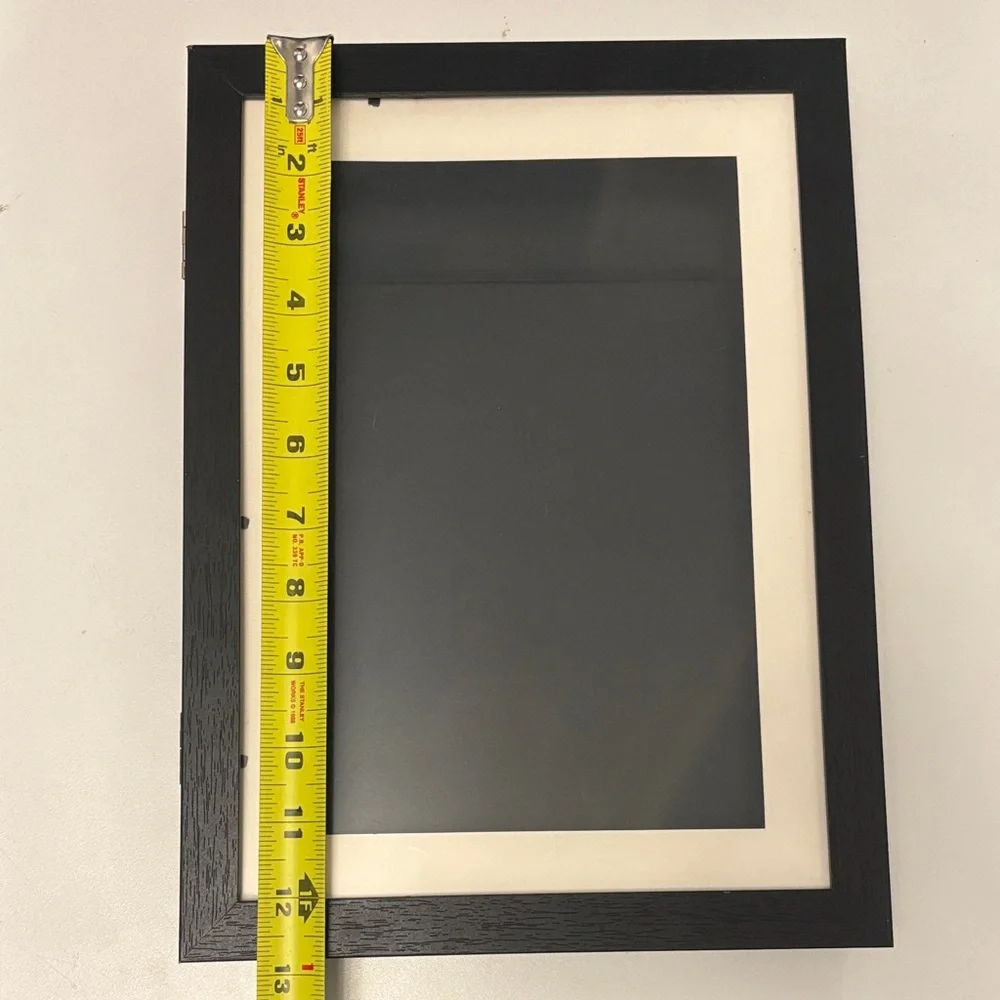 Elegant Black and White Picture Frame Set